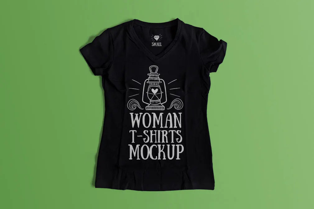 Woman T-Shirt Mockup