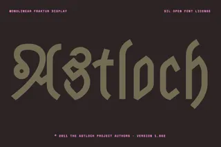 Astloch - Free Monoline Gothic Display