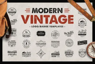 Modern Vintage Logo Templates