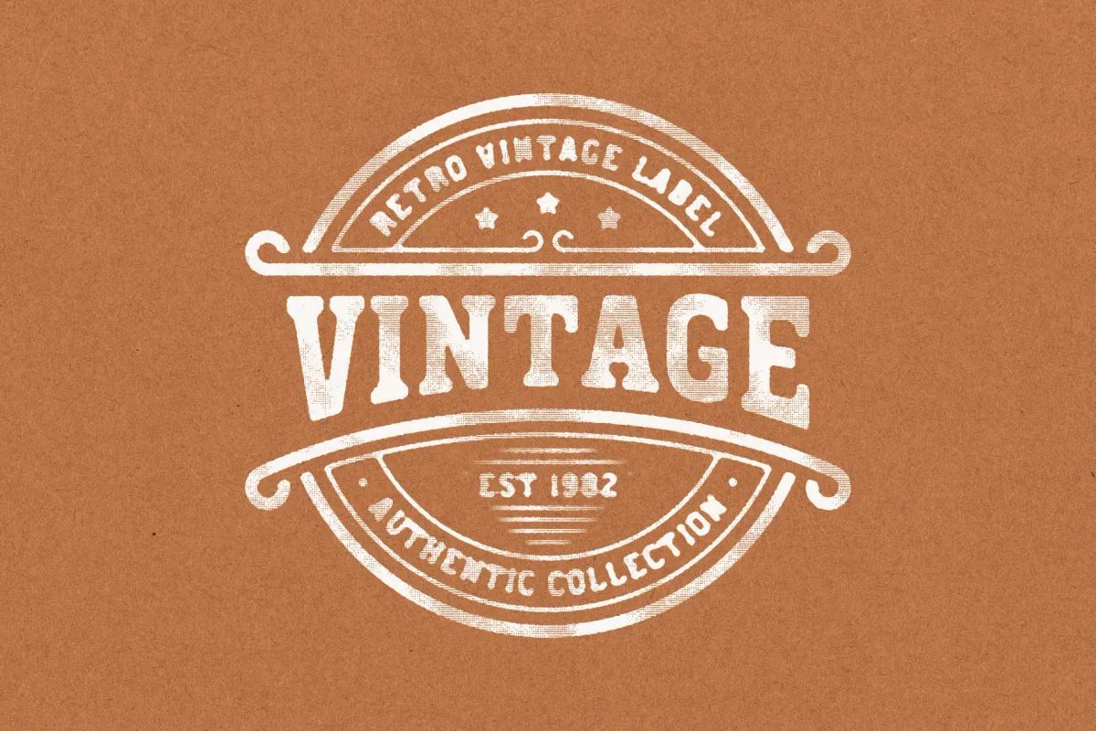 Vintage Stamp Effect