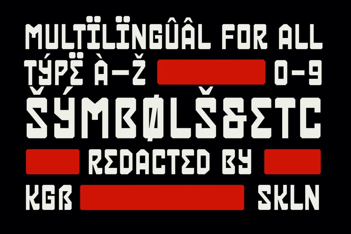 SFC Privet - Bold Geometric Retro Font