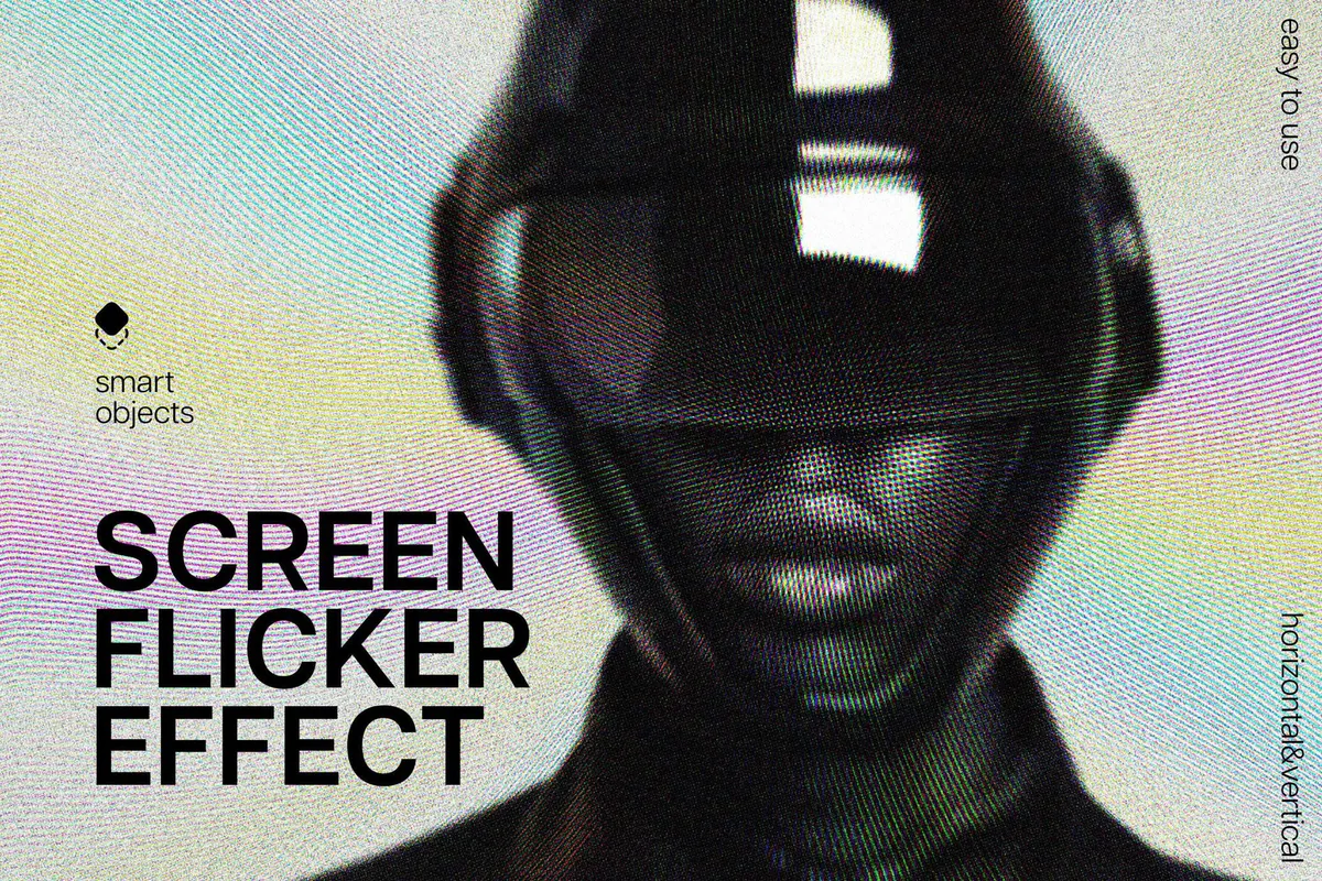 Screen Flicker Photo Effect