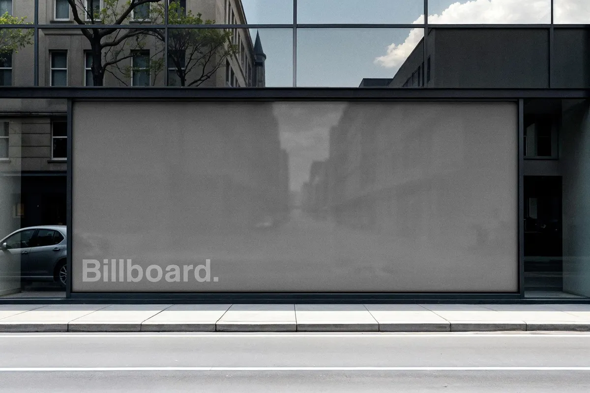 Large Shopfront Billboard Mockup