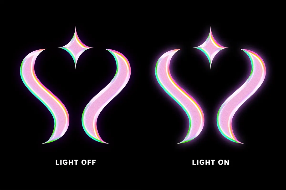 Dreamy Prismatic Chrome Effect