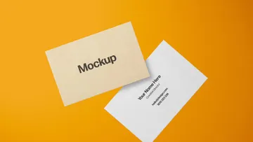 Floating Business Card Mockups