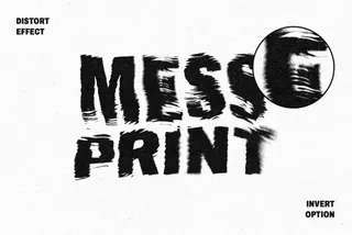 Distort Print Text & Logo Effect