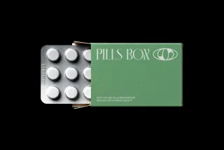 Pills Blister Box Mockup