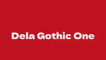 Dela Gothic One - 90s Japanese Font