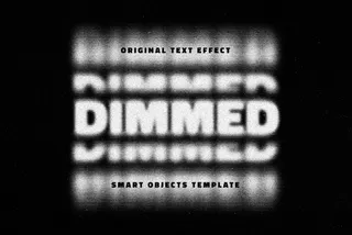 Bad Print Scanner Text Effect