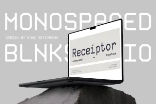 Receiptor Mono - Geometric Monospace Display Font