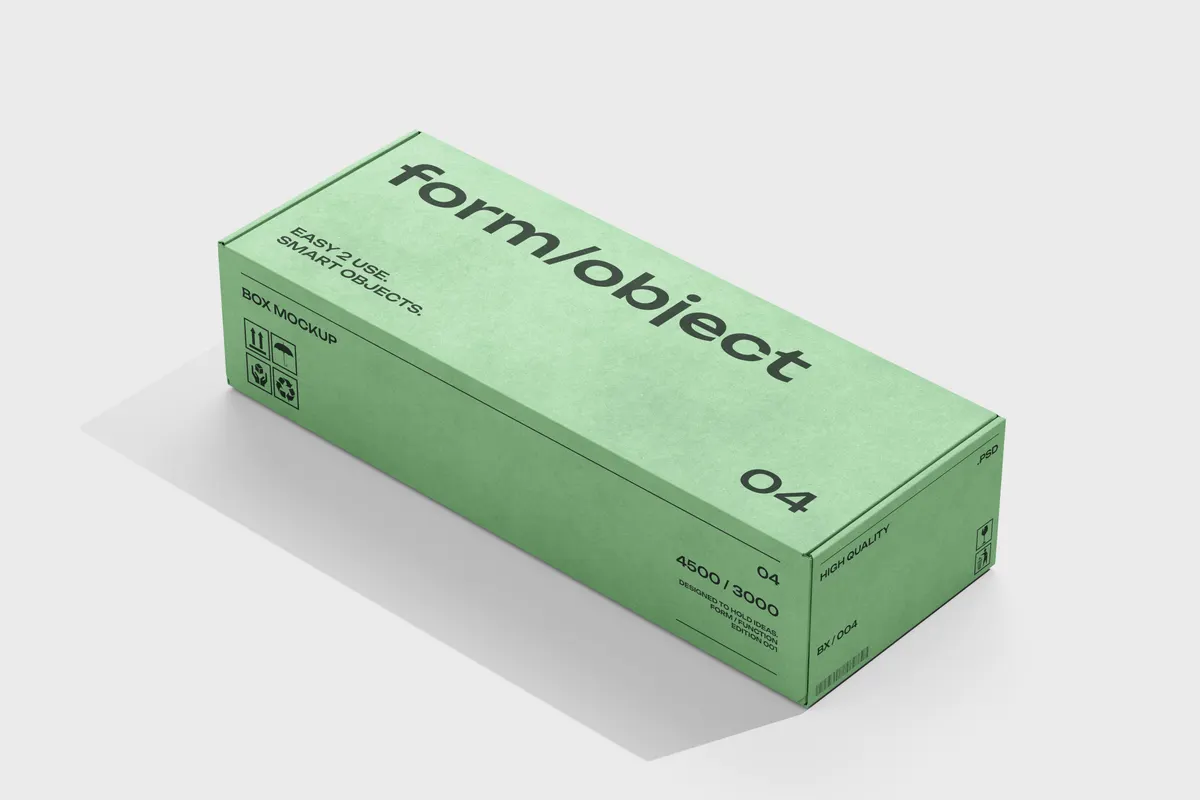 Long Box Mockup