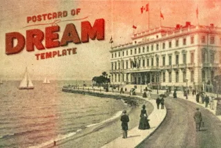 Retro Dream Postcard Photo Effect