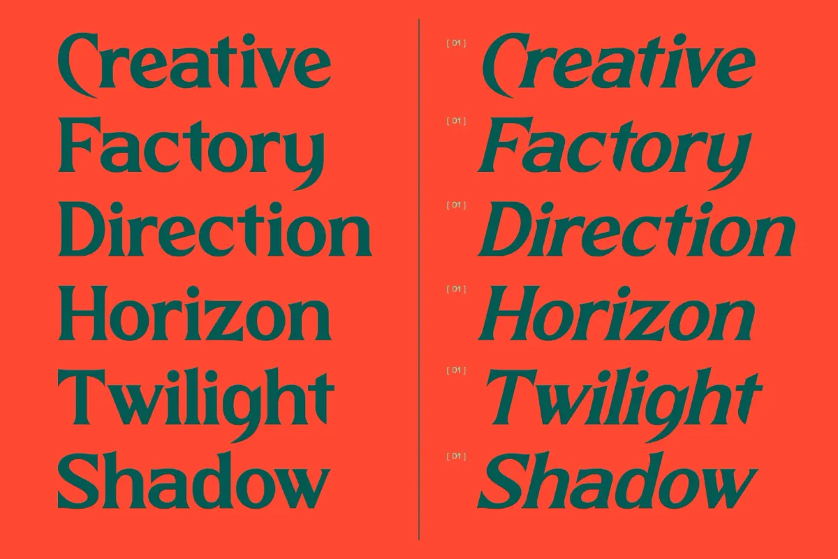 Nighttmer Horizon - Bold Gothic Display Font