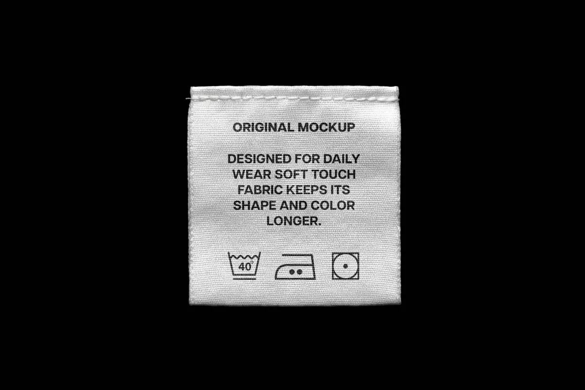 Quad Clothing Tag Mockup