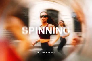 Spinning Blurred Photo Effect
