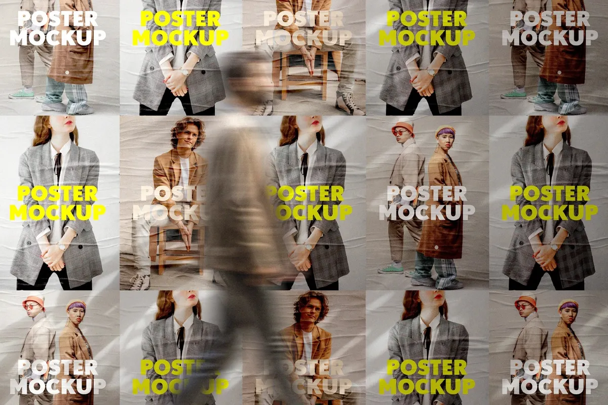 Wheat-Pasted Posters Mockup