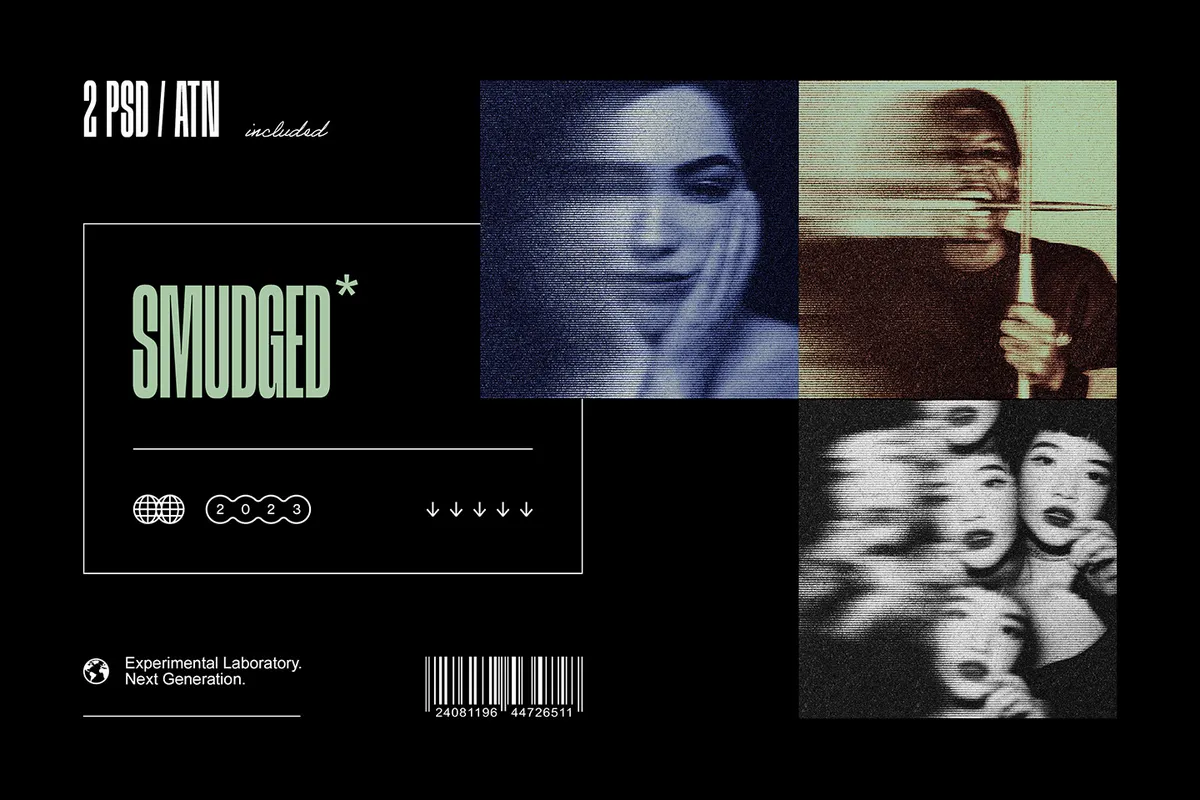 Smudged Gloomy Photoshop Kit