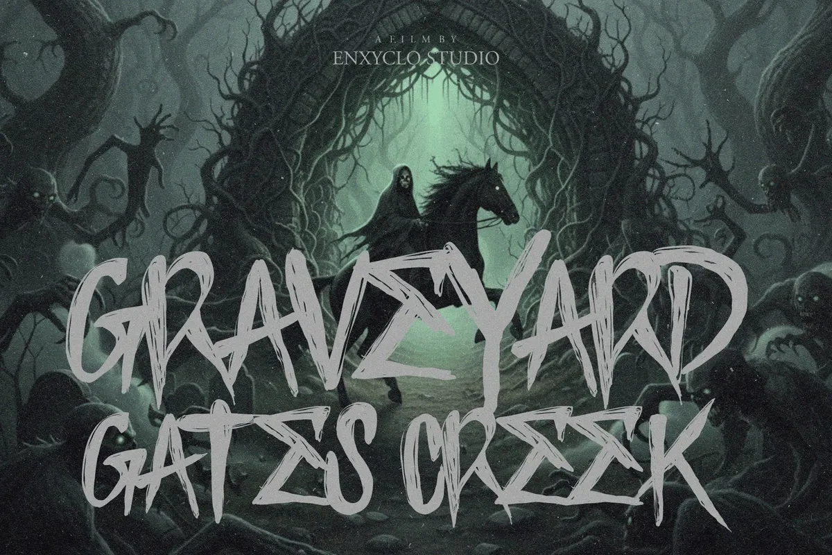 Dark Whispers - Scratch Creepy Display Font