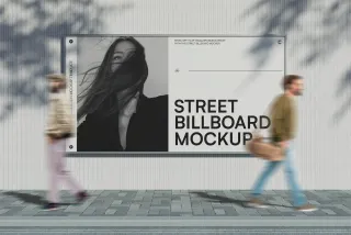 Street Billboard Mockup