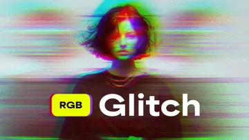 RGB Glitch Photo Effect