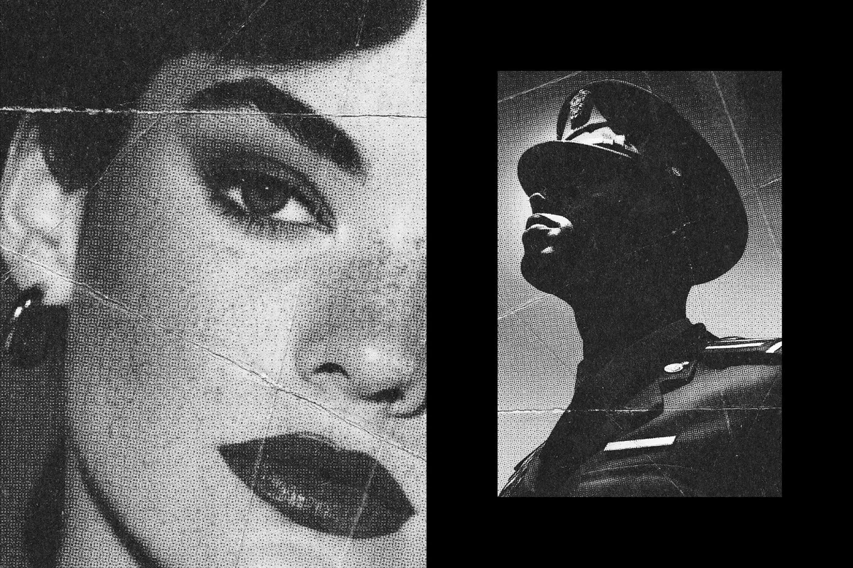 B&W Printed Halftone Effect