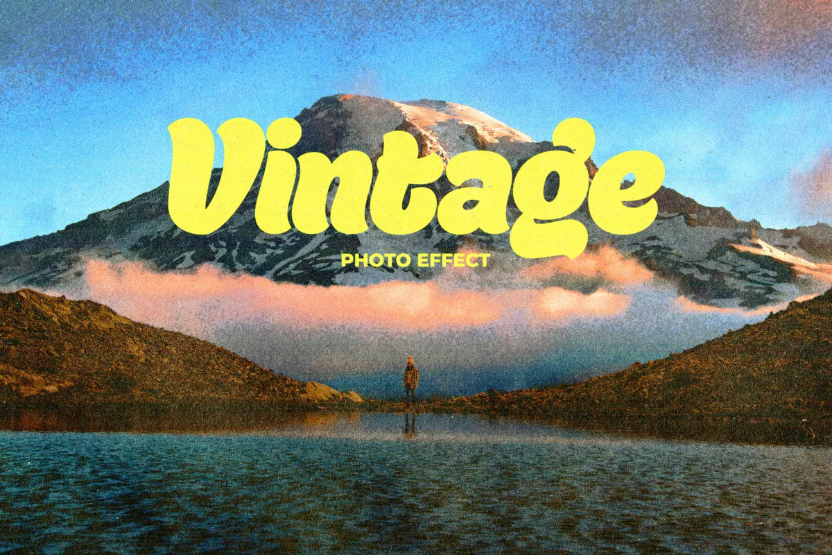 Vintage Print Photo Effect