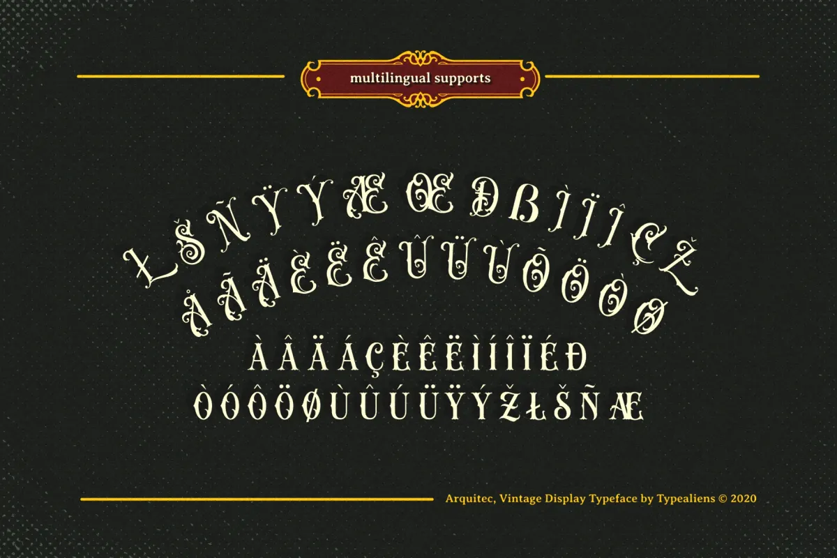 Arquitec — Vintage Display Font