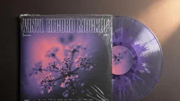 Top-View Vinyl Cover Mockup