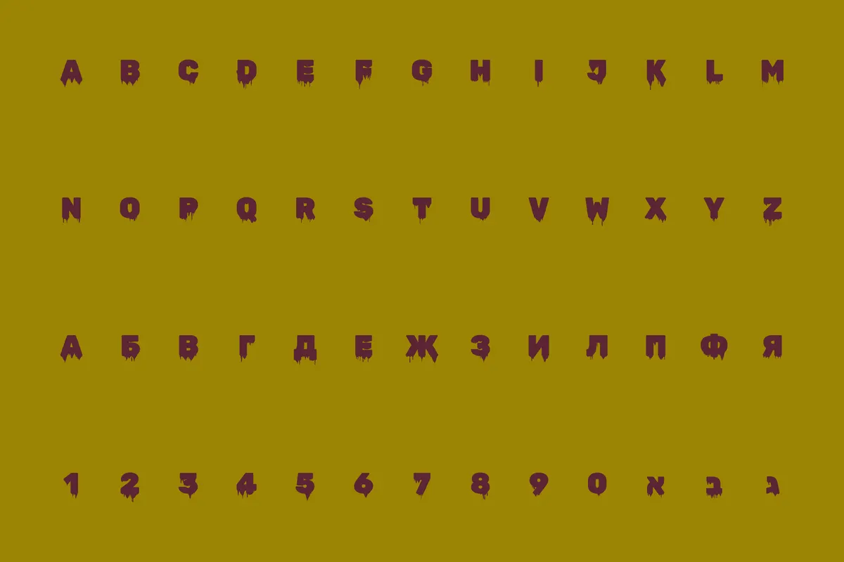 Rubik Wet Paint -Free Paint Drip Display Font