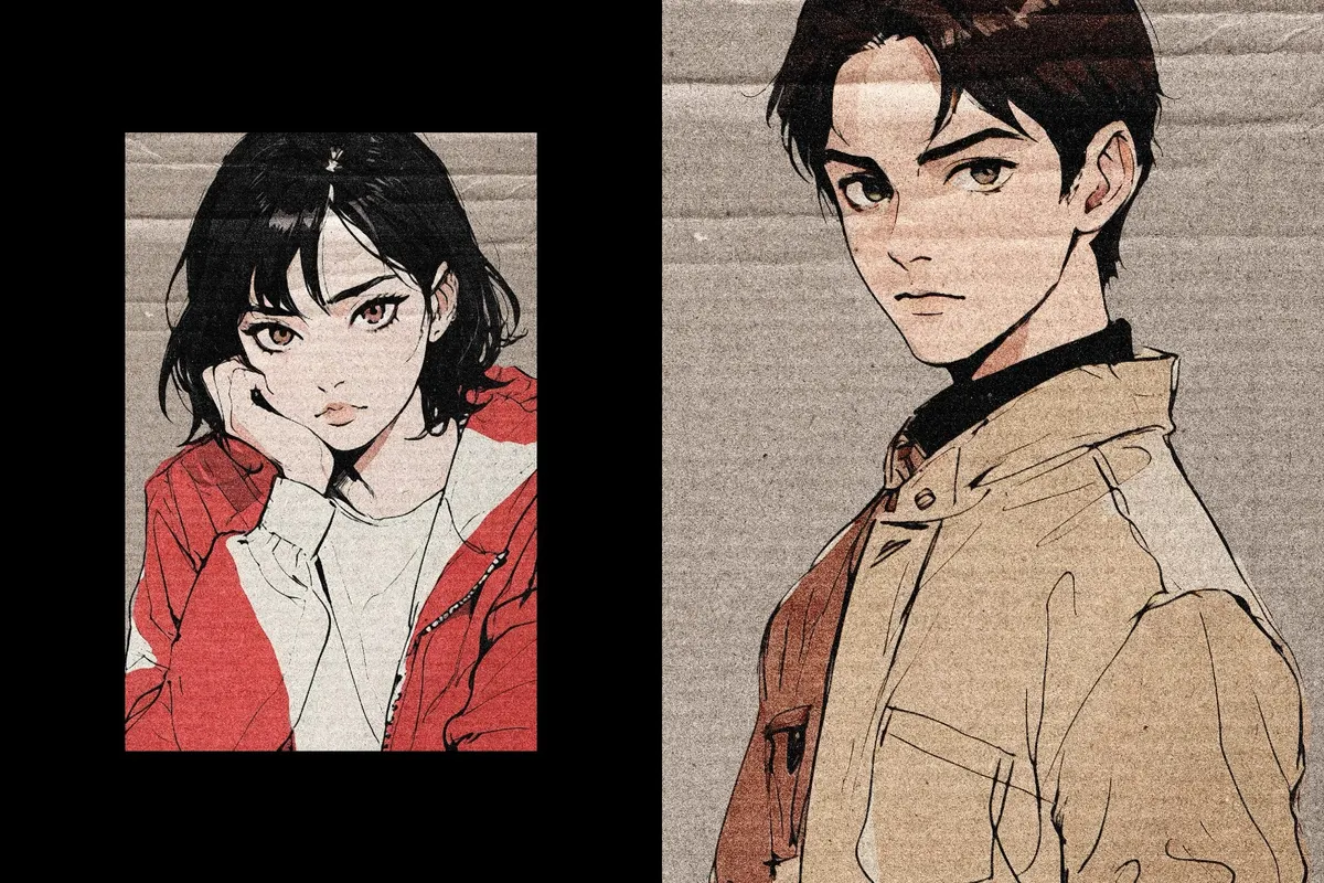 Retro Cardboard Photo Effect