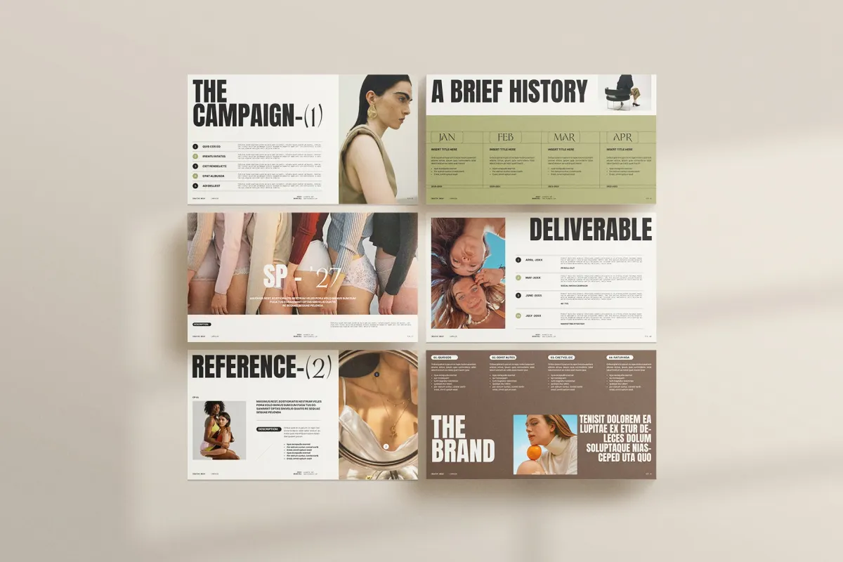 Creative Brief Campaign Presentation Template