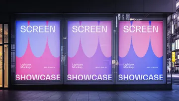 Lightbox Screens Mockup