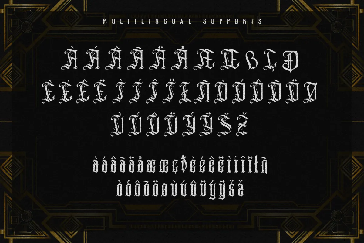 Aihet Script - Vintage Blackletter Font