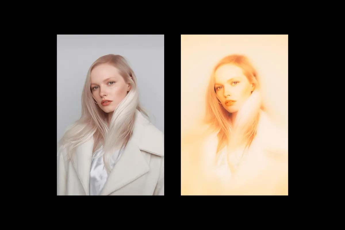 Golden Soft Focus Photo Effect