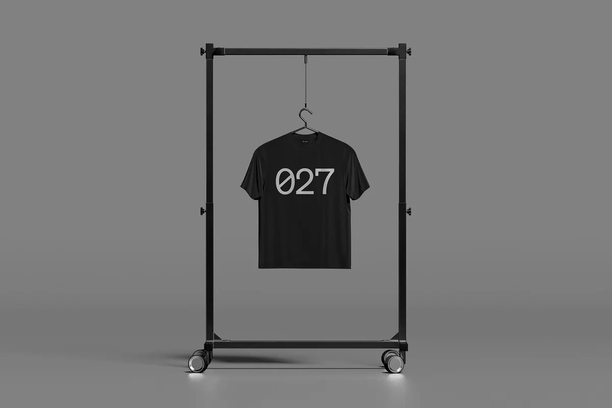 Hanging T-Shirt Mockup