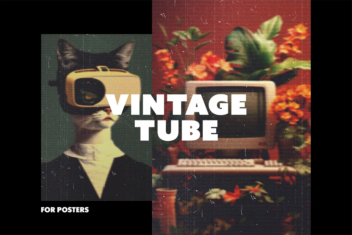Old Tube TV Photo Effect