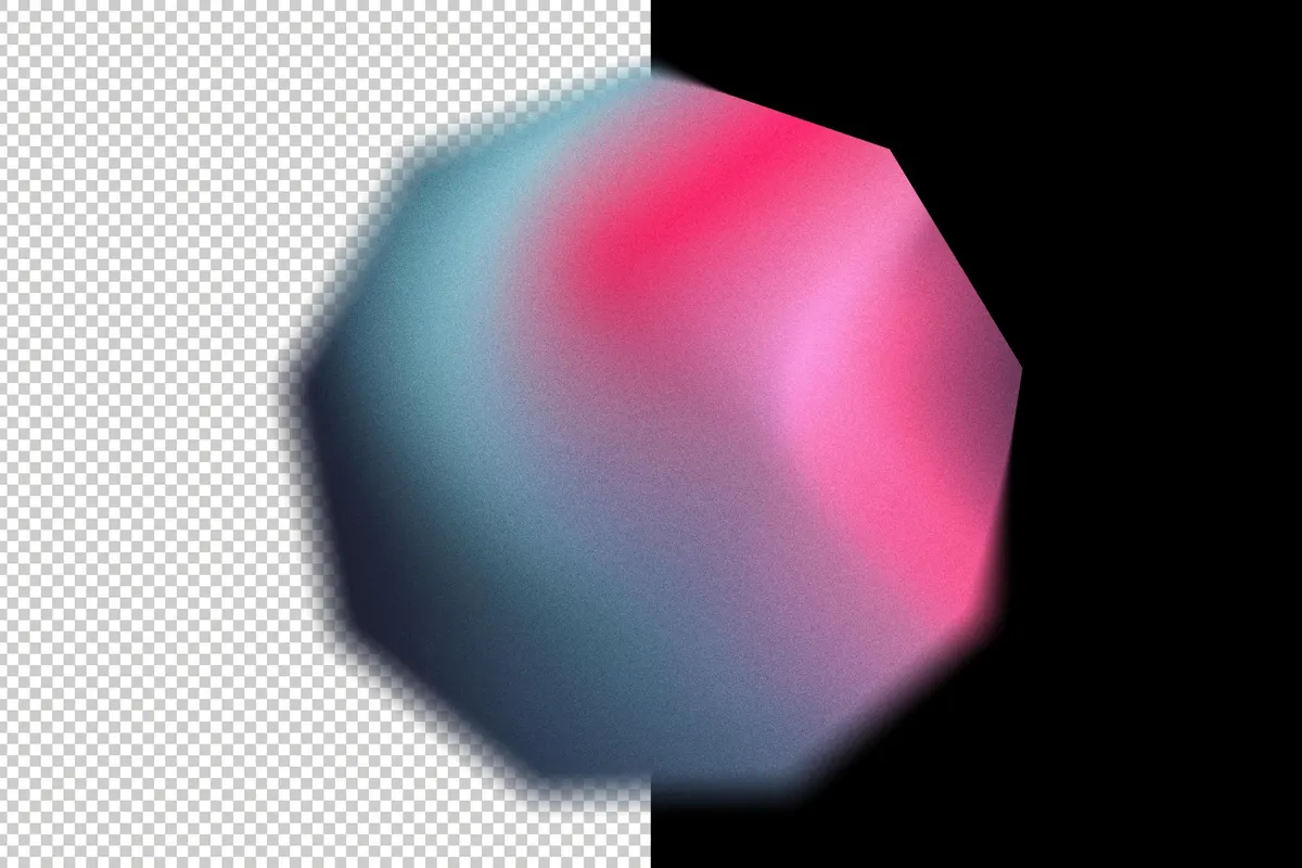 Soft Gradient Texture Shapes