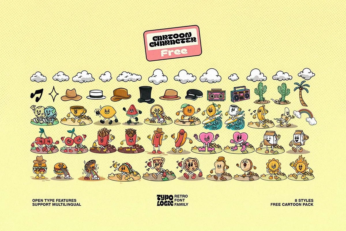 Typologic - Cartoon Family + Assets