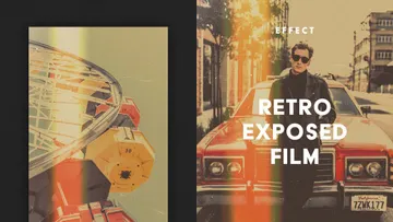Exposed Film Poster Effect