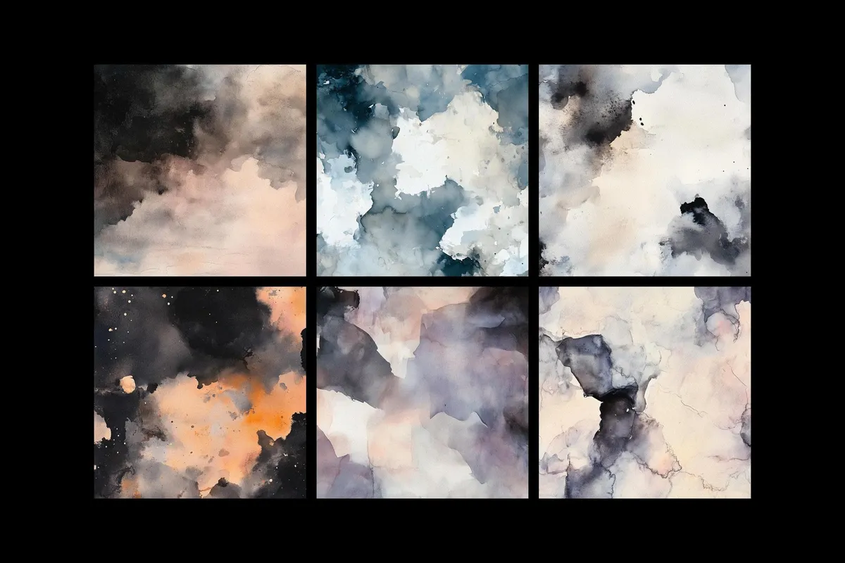 Dark Watercolor Textures