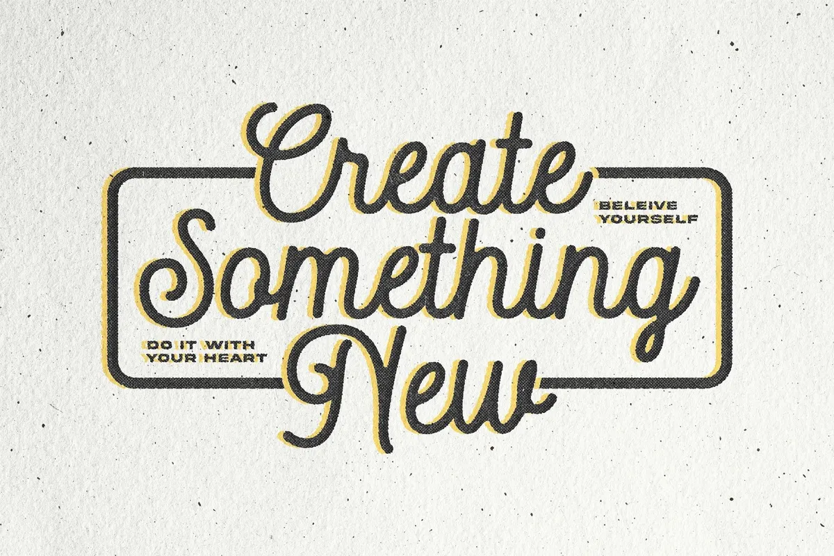 Vintage Screen Print Effect