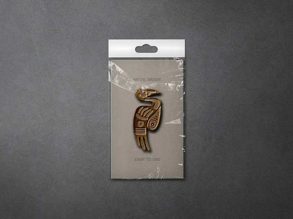 Metallic Pin Badges Scenes