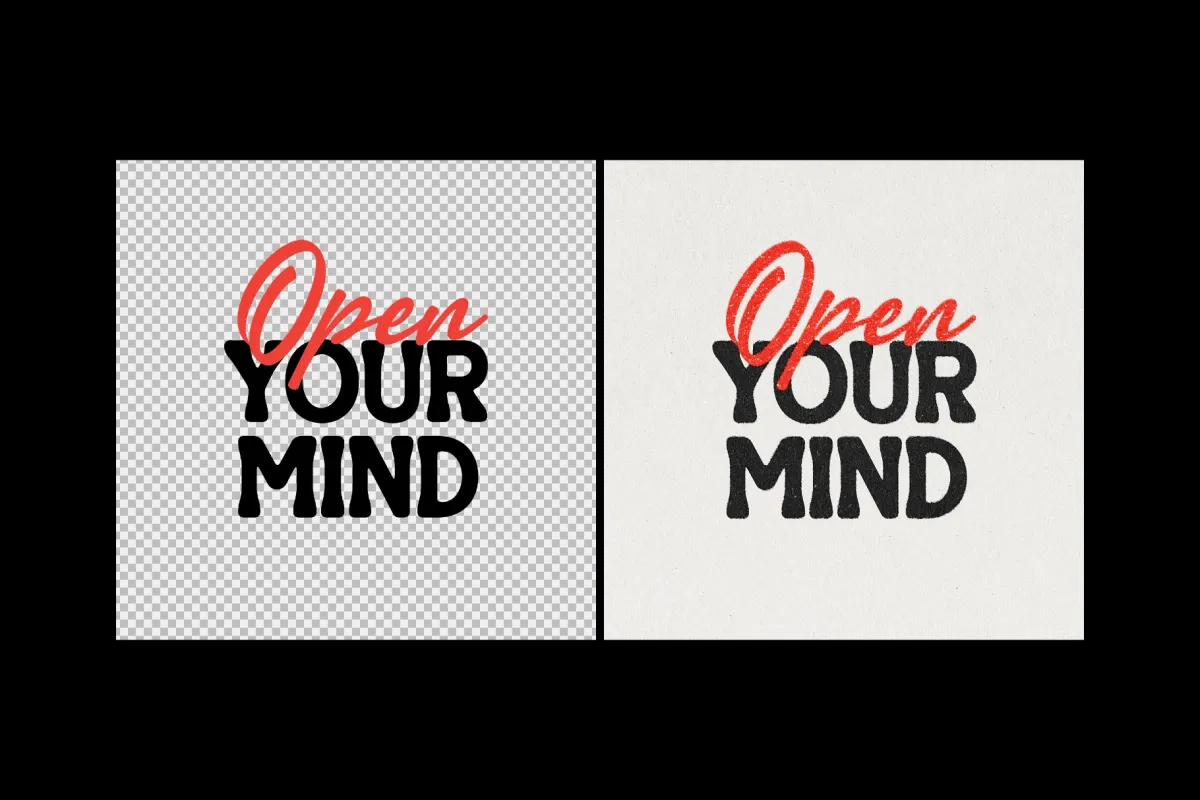 Print Text & Logo Effect