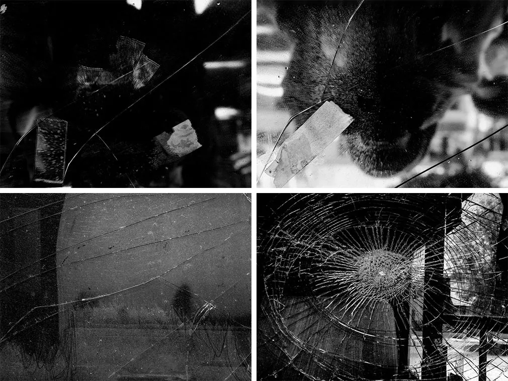 Dirty Broken Glass Textures