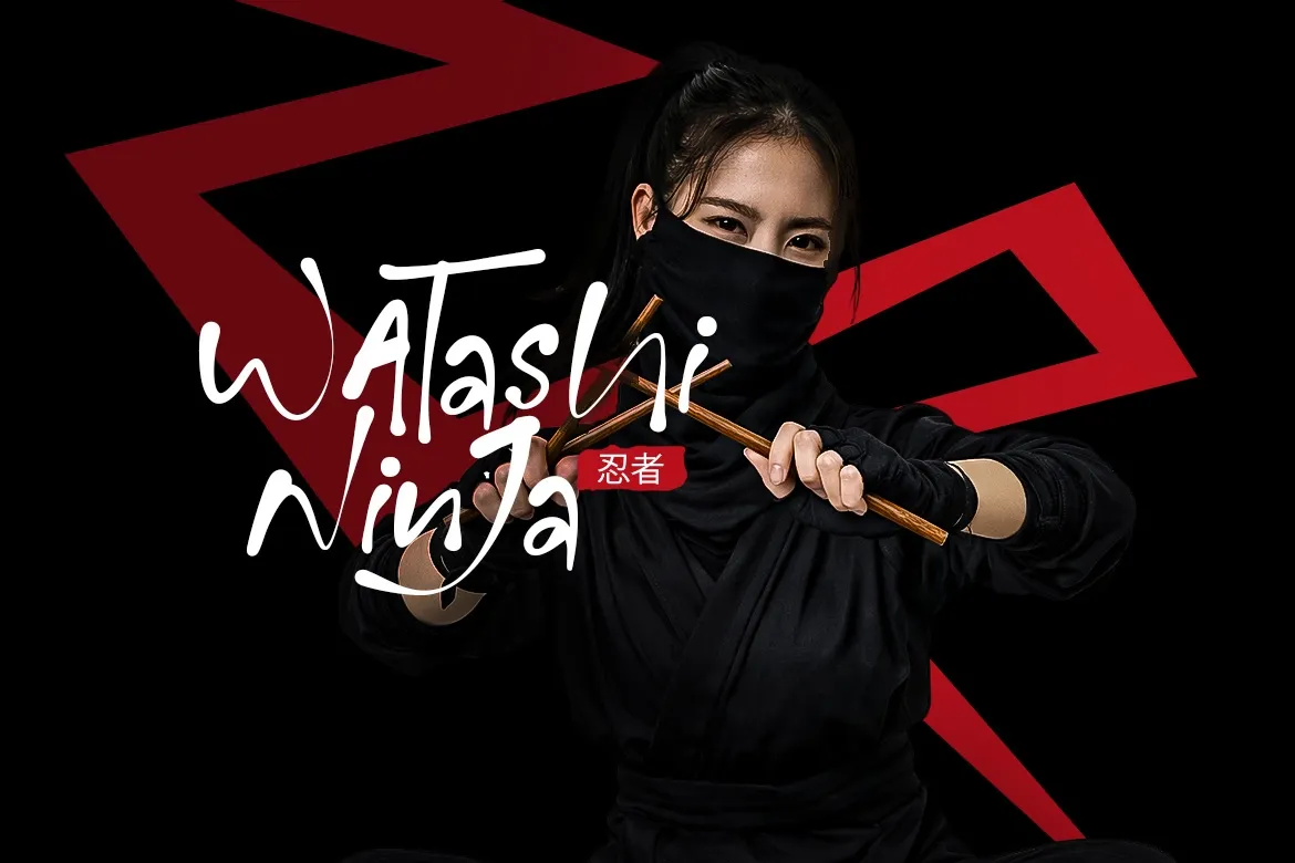 Jambie - Japanese Brush Font