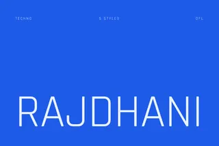 Rajdhani - Techno Sans Font