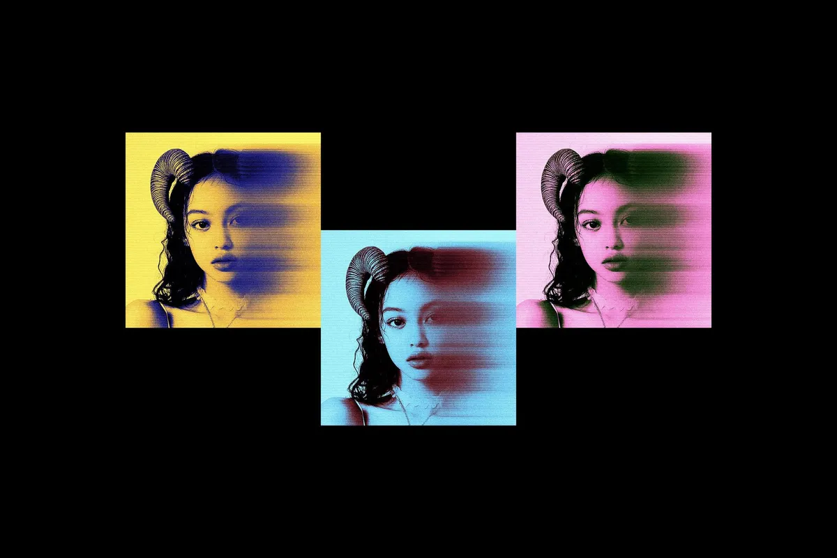 Neon Blur Photo Effect