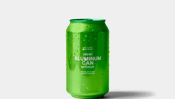 Aluminum Can Mockup