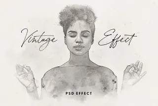 Vintage Watercolor Photoshop Effect