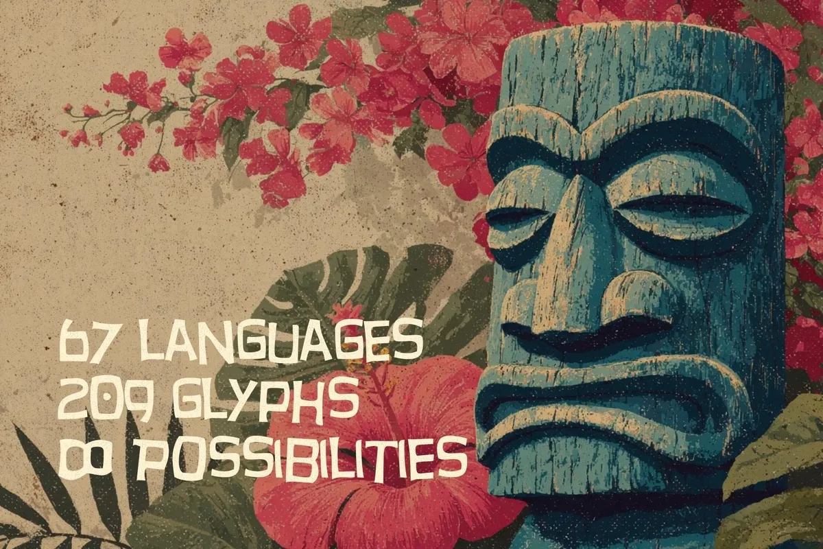 Aloha Pop - Tropical Tiki Typeface
